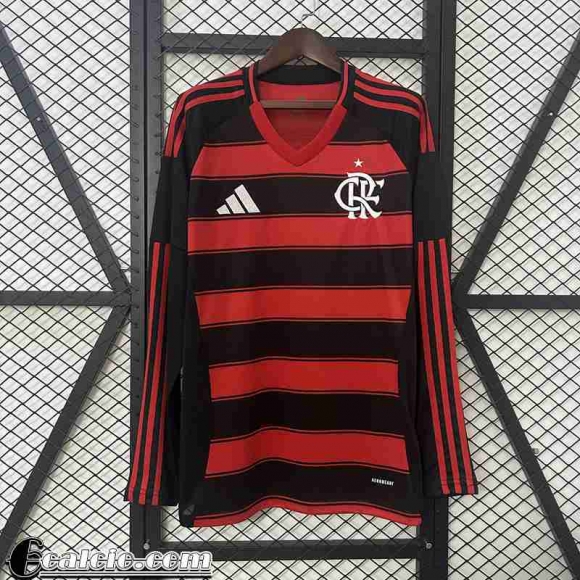 Flamengo Maglia Calcio Prima Uomo Manga Larga 25 26