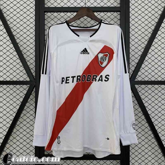 River Plate Retro Maglia Calcio Prima Uomo Manga Larga 06 07 FG724