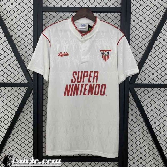 Sevilla Retro Maglia Calcio Prima Uomo 91 92 FG741
