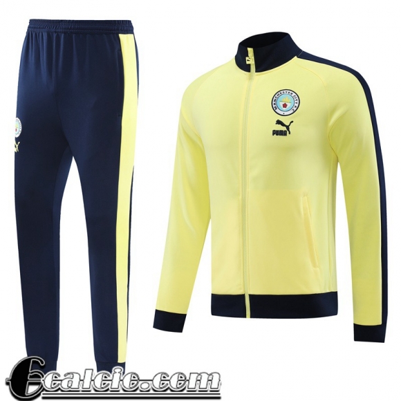 Full-Zip Giacca Manchester City giallo pallido Uomo 23 24 JK725