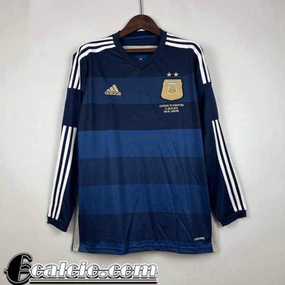 Retro Maglie calcio Argentina Seconda Uomo Manga Larga 2014 FG263