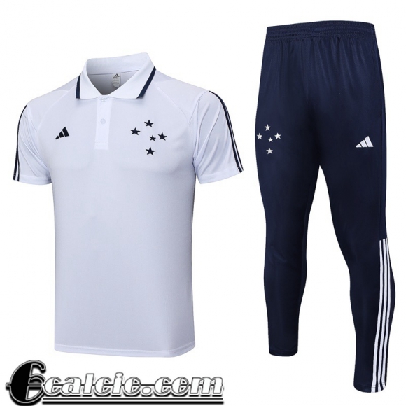 Polo Shirts Cruzeiro Bianco Uomo 23 24 PL679