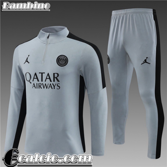 Tute Calcio PSG grigio Bambini 23 24 TK604