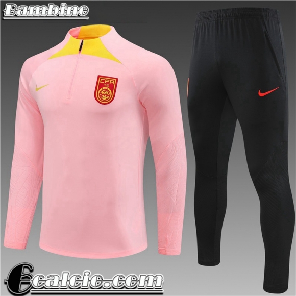 Tute Calcio China rosa Bambini 23 24 TK616