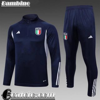 Tute Calcio Italia blu navy Bambini 23 24 TK625