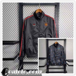 Giacca a vento Abiti reversibili Manchester United grigio scuro Uomo 23 24 WK434