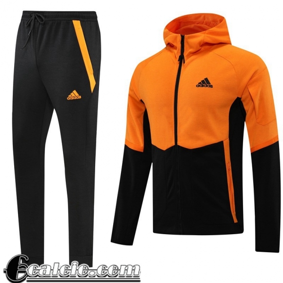 Full Zip Hoodie - Giacca Sport nero arancio Uomo 2022 23 JK328