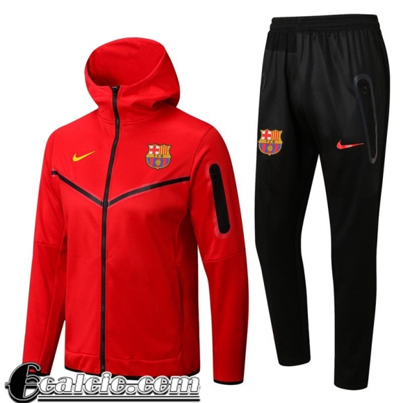 Full Zip Hoodie - Giacca Barcelona rosso Uomo 2022 23 JK342