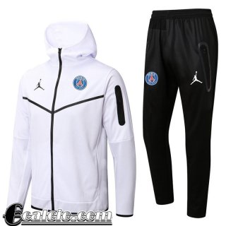 Full Zip Hoodie - Giacca PSG Bianco Uomo 2022 23 JK347