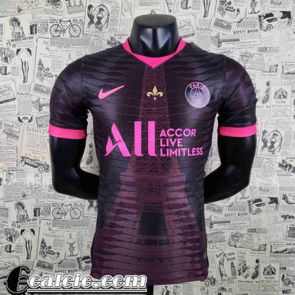 T-Shirt PSG rosa nero Uomo 22 23 PL336