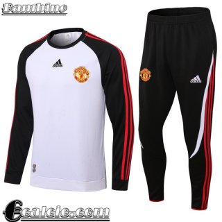 Tute Calcio Manchester United bianco nero Bambini 2022 23 TK280