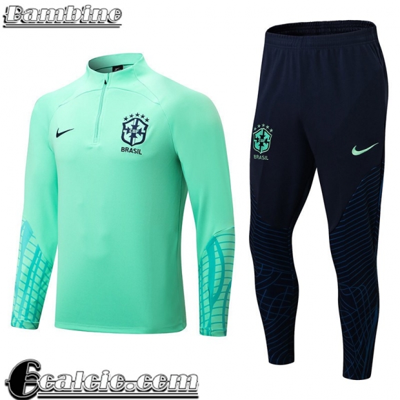 Tute Calcio Brasile verde Bambini 2022 23 TK281