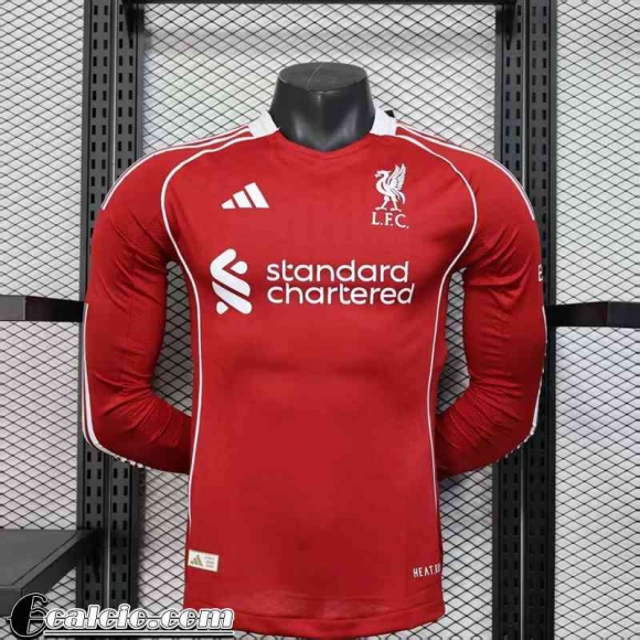 Liverpool Maglia Calcio Prima Uomo Maniche Lunghe 25-26