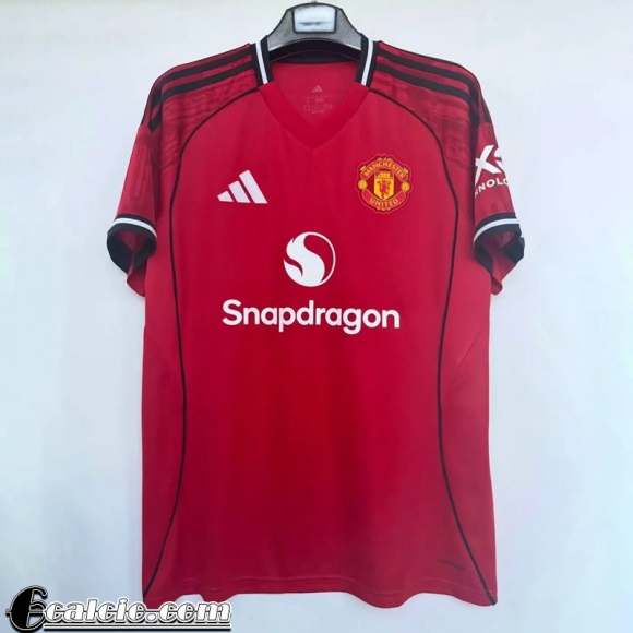 Manchester United Maglia Calcio Prima Uomo 25-26