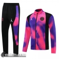 Full-Zip Giacca PSG Rosa blu Uomo 2021 2022 JK67