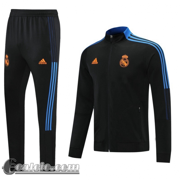 Full-Zip Giacca Real Madrid nero Uomo 2021 2022 JK68