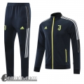 Full-Zip Giacca Juventus Grigio scuro Uomo 2021 2022 JK79