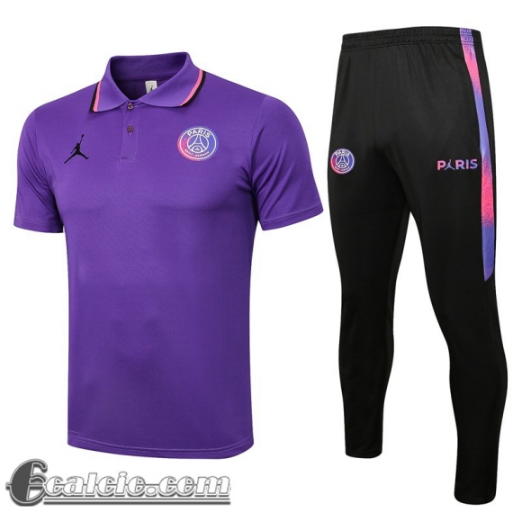 Maglia Polo PSG viola Uomo 2021 2022 PL87