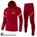 Tuta Calcio Cappuccio Liverpool Rosso scuro Bambini 2021 2022 TK40