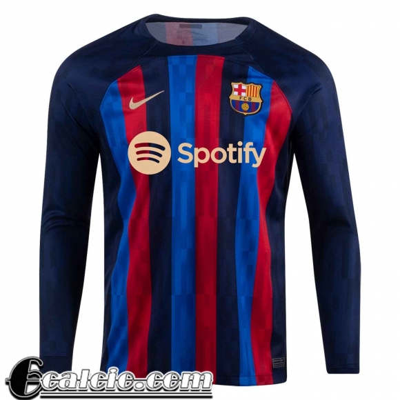 Maglie Calcio Manga Larga Barcellona Prima Uomo 2022 23