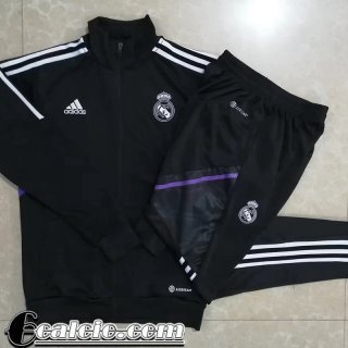 Full Zip Giacca Real Madrid Nero Uomo 2022 23 JK408