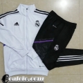 Full Zip Giacca Real Madrid Bianco Uomo 2022 23 JK413