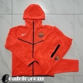 Full Zip Hoodie - Giacca Barcellona arancia Uomo 2022 23 JK422