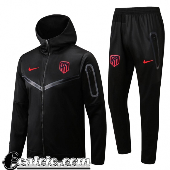 Full Zip Hoodie - Giacca Atletico Madrid Nero Uomo 2022 23 JK427