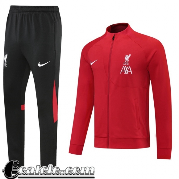 Full Zip Giacca Liverpool rosso Uomo 2022 23 JK437