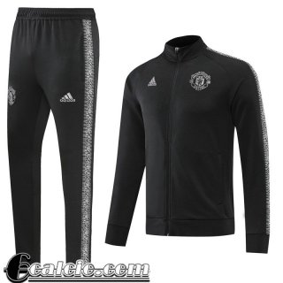 Full Zip Giacca Manchester United Nero Uomo 2022 23 JK397