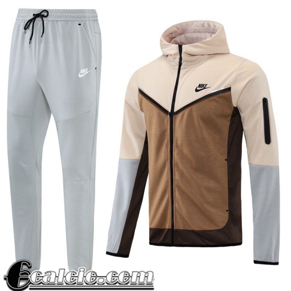 Full Zip Hoodie - Giacca Sport Marrone Uomo 2022 23 JK398