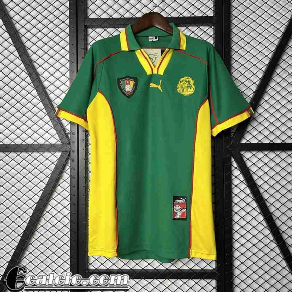 Cameroon Retro Maglia Calcio Prima Uomo 1998 FG838