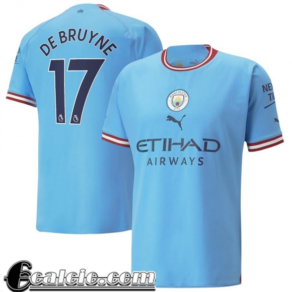 Maglie Calcio Manchester City Prima Uomo 2022 23 De Bruyne 17