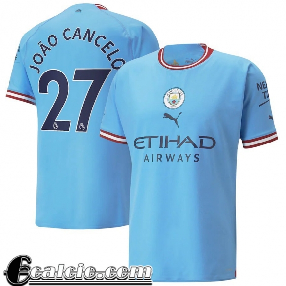 Maglie Calcio Manchester City Prima Uomo 2022 23 João Cancelo 27