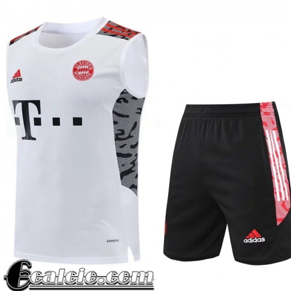 Senza maniche Bayern Monaco Bianco Uomo 2022 23 PL486