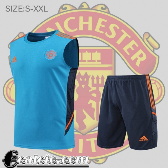 Senza maniche Manchester United blu Uomo 2022 23 PL505