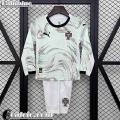 Portogallo Maglia Calcio Seconda Manga Larga Bambino 2025