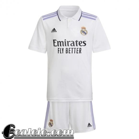 Maglie Calcio Real Madrid Prima Bambini 2022 23