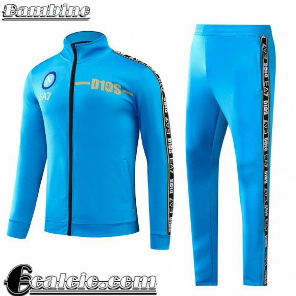 Full Zip Giacca Napoli blu Bambini 2022 23 TK290