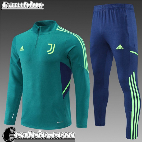 Tute Calcio Juventus verde Bambini 2022 23 TK297