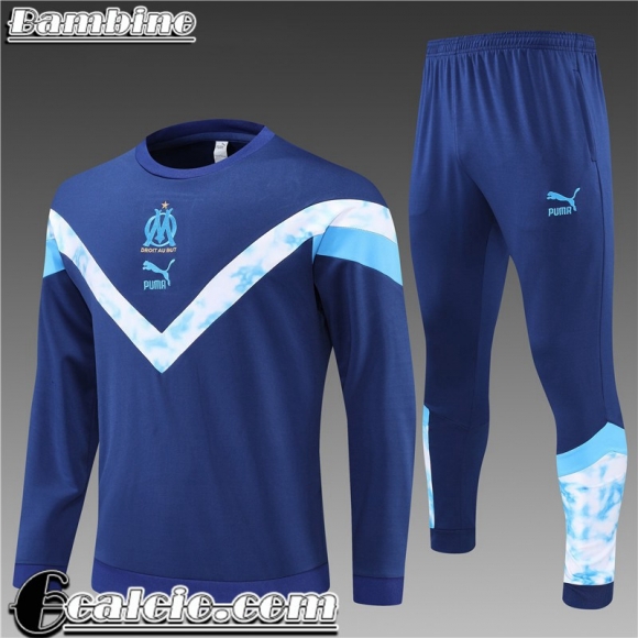 Tute Calcio Marsiglia blu Bambini 2022 23 TK300