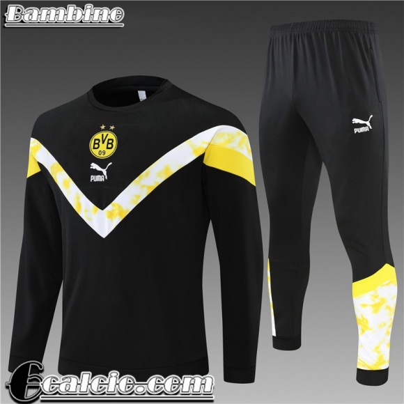 Tute Calcio Dortmund Nero Bambini 2022 23 TK302