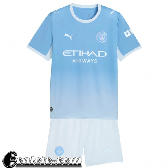 Manchester City Maglia Calcio Prima Bambini 26-27 Manchester City Maglia Calcio Prima Bambini 26-27