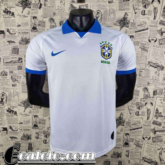 Maglie Calcio Brasile Bianco Uomo 2019 AG01