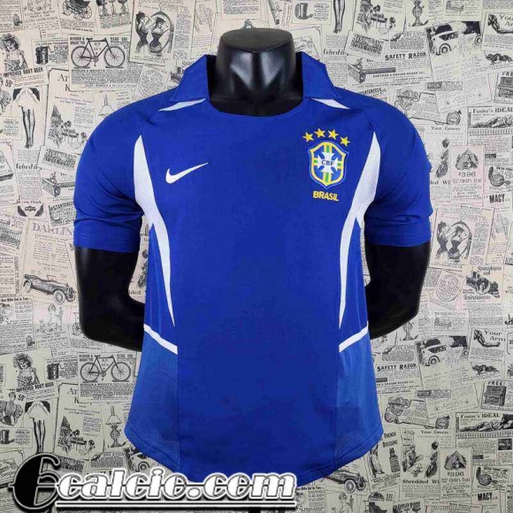 Retro Maglie Calcio Brasile Blu Uomo 2002 AG24