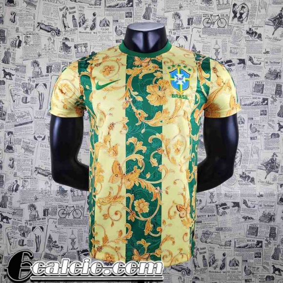 Maglie Calcio Brasile verde giallastro Uomo 2022 23 AG67