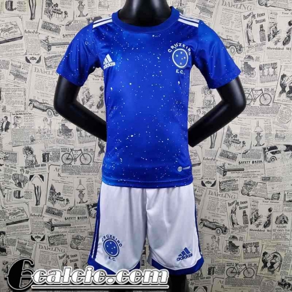 Maglie Calcio Cruzeiro Blu Bambini 2022 23 AK07