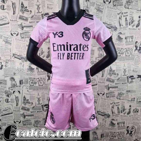 Maglie Calcio Real Madrid Y-3 rosa Bambini 2022 23 AK17