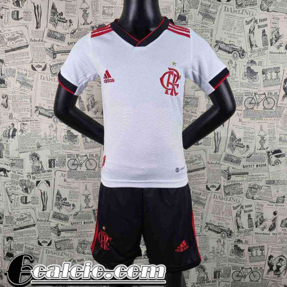 Maglie Calcio Flamengo Bianco Bambini 2022 23 AK28