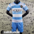 Maglie Calcio Manchester City Blu bianco Bambini 2022 23 AK42